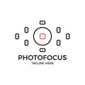 Viewfinder vector icon. Photo focus camera logo. Simple illustration