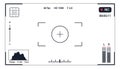 Viewfinder vector template- record frame Royalty Free Stock Photo