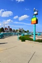 Viewing Area Along the Shore of Lake Michigan Royalty Free Stock Photo