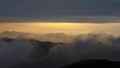 Viewing of mountain ranges from Tai Mo Shan Royalty Free Stock Photo