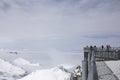 Viewing platform in the Alps