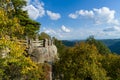 Viewing platform at Coopers Rock State Forest WV Royalty Free Stock Photo