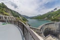 Kurobe Daiyon Dam in Tateyama Kurobe Alpine