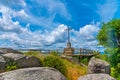 Viewing platform on top of Monte Picoto in Braga, Portugal Royalty Free Stock Photo