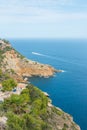 Viewing point from Cap de la Nau, Spain Royalty Free Stock Photo