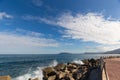 Viewing point on the seaside promenade in Palermo Royalty Free Stock Photo