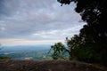 Viewing sunrise from mount stong, dabong malaysia. Royalty Free Stock Photo