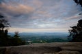 Viewing sunrise from mount stong, dabong malaysia. Royalty Free Stock Photo