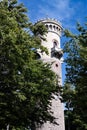 The viewing tower on the top of the 861 meters high mountain which is named Kickelhahn in Thuringiahigh