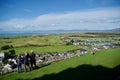 Viewing the welsh landscape from Harlech Castle