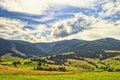 Viewn on the mountains. Carpathians, Podobovets Royalty Free Stock Photo