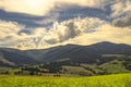 Viewn on the mountains. Carpathians, Podobovets Royalty Free Stock Photo