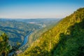 Viewpoint Banjska stena Tara mountain Serbia with sunset