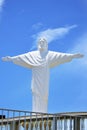 The statue of the viewpoint of Christ on a sunny day in AndrelÃ¢ndia