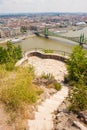 Viewpoint on Gellert hill with a view of Danube river, Liberty b