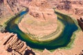 Viewpoint at Horseshoe Bend - Grand Canyon with Colorado River - Located in Page, Arizona - United States Royalty Free Stock Photo