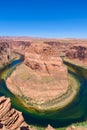 Viewpoint at Horseshoe Bend - Grand Canyon with Colorado River - Located in Page, Arizona - United States Royalty Free Stock Photo