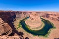 Viewpoint at Horseshoe Bend - Grand Canyon with Colorado River - Located in Page, Arizona - United States Royalty Free Stock Photo