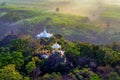 Viewpoint of Khao Na Nai Luang Dharma Park at sunrise in Surat Thani, Thailand.