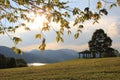 Viewpoint at lake tegernsee, germany Royalty Free Stock Photo