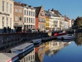 Viewpoint at Leie River ,Ghent