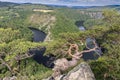 Viewpoint Mai, Stechovice dam on Moldau river, Central Bohemia, Czech republic Royalty Free Stock Photo