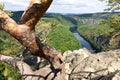 Viewpoint Mai, Stechovice dam on Moldau river, Central Bohemia, Czech republic Royalty Free Stock Photo