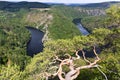 Viewpoint Mai, Stechovice dam on Moldau river, Central Bohemia, Czech republic Royalty Free Stock Photo