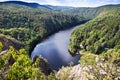 Viewpoint Mai, Stechovice dam on Moldau river, Central Bohemia, Czech republic Royalty Free Stock Photo
