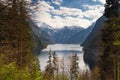 Viewpoint Malerwinkel at Lake Koenigssee Royalty Free Stock Photo