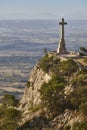 Viewpoint in Mallorca. Cruz del Picot. San Salvador santuari. Landmark