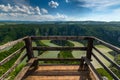 Meanders at rocky river Uvac river in Serbia Royalty Free Stock Photo