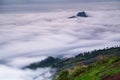 Viewpoint,mist,mountain at Phu Thap Boek or Phu Hin Rong Kla nat Royalty Free Stock Photo