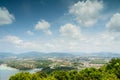 Viewpoint from mountain Phuket city in Thailand, Good weather da