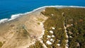 Cloud Nine surf point aerial view. Siargao, Philippines. Cloud 9. Royalty Free Stock Photo