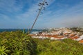 Viewpoint of the ocean coast at Sao Rogue on the Sao Miguel Island