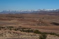 Viewpoint over Lesotho and snowcapped Maluti mountains