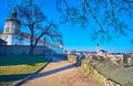 The old town landmarks from  St Barbara Cathedral viewpoint, Kutna Hora, Czech Republic Royalty Free Stock Photo