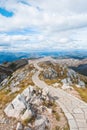 Viewpoint platform on Lovcen mountain, Montenegro Royalty Free Stock Photo