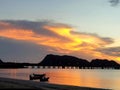 The viewpoint at Prachuap bay Royalty Free Stock Photo