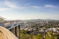 Viewpoint at rang hill on blue sky in phuket Thailand Royalty Free Stock Photo