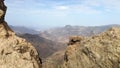 Viewpoint on the rocks mountains