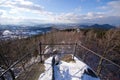 Viewpoint in Rudawy Janowickie mountains, Poland Royalty Free Stock Photo