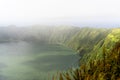 Viewpoint of Sete Cidades crater lake in Azores Sao Miguel Portugal Royalty Free Stock Photo