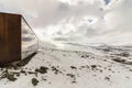 Viewpoint Snohetta in Dovrefjell, Norway, vinter and snow Royalty Free Stock Photo