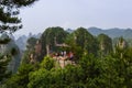 Viewpoint in Tianzi Avatar mountains nature park - Wulingyuan China