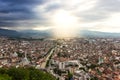 Viewpoint to the city of prizren, kosovo Royalty Free Stock Photo