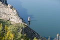 Viewpoint to the river ebro Royalty Free Stock Photo