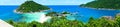 At the viewpoint top of Koh Nang Yuan, panorama Royalty Free Stock Photo