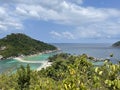 From a viewpoint top of Koh Nang Yuan Royalty Free Stock Photo